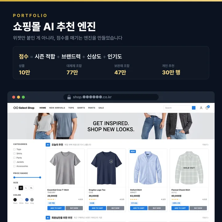 쇼핑몰 AI 추천 엔진